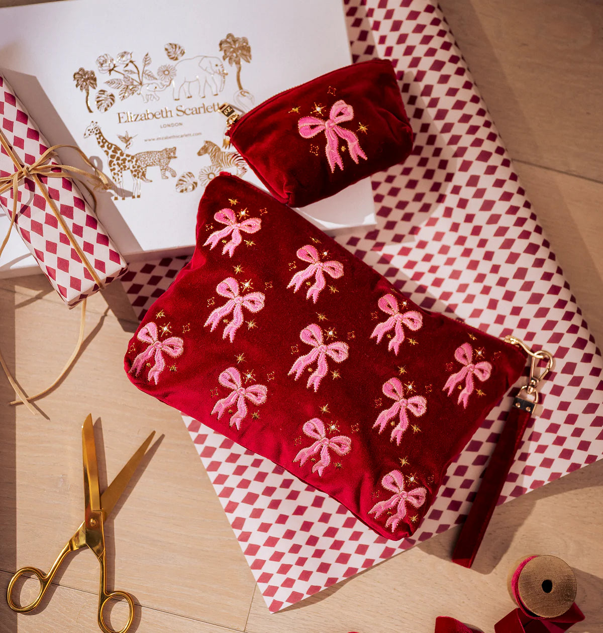 Bleikir borðar  "Everyday pouch"