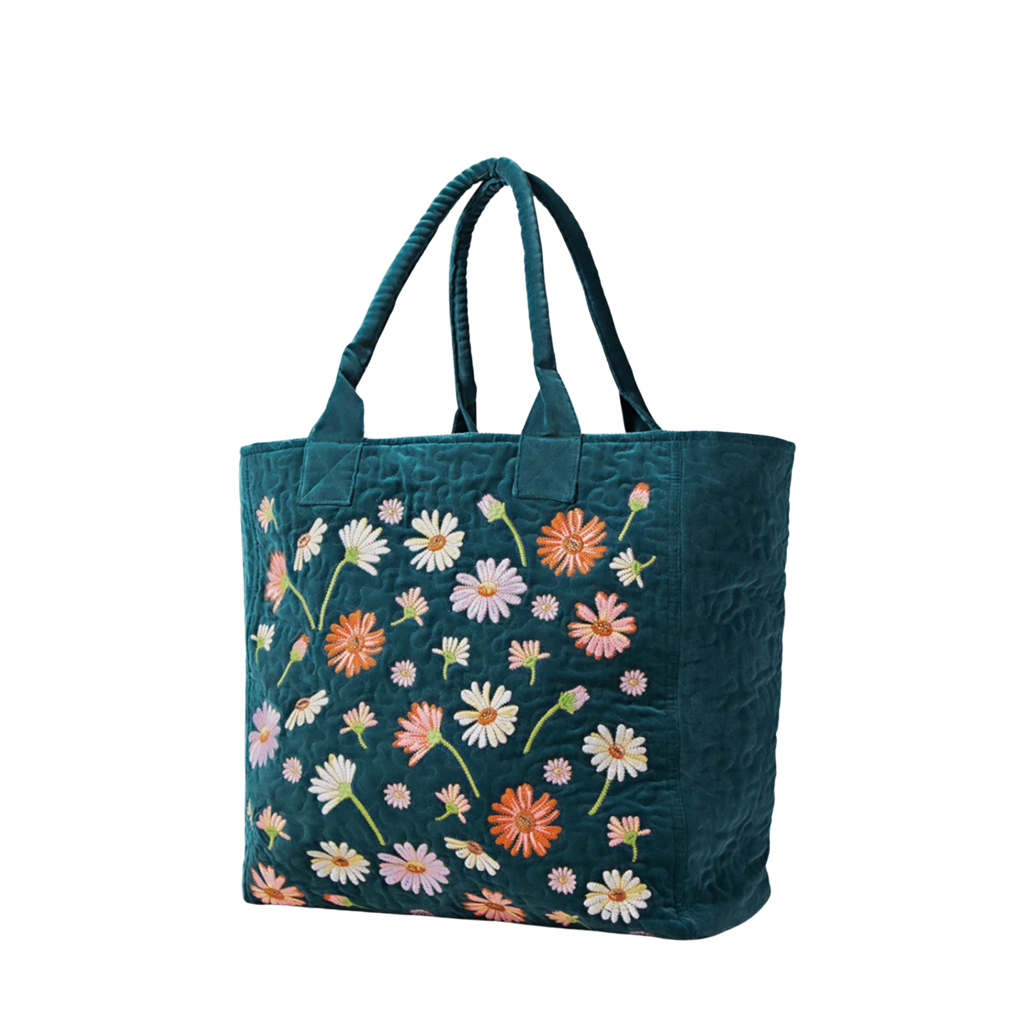 Wildflower Velvet Tote Bag